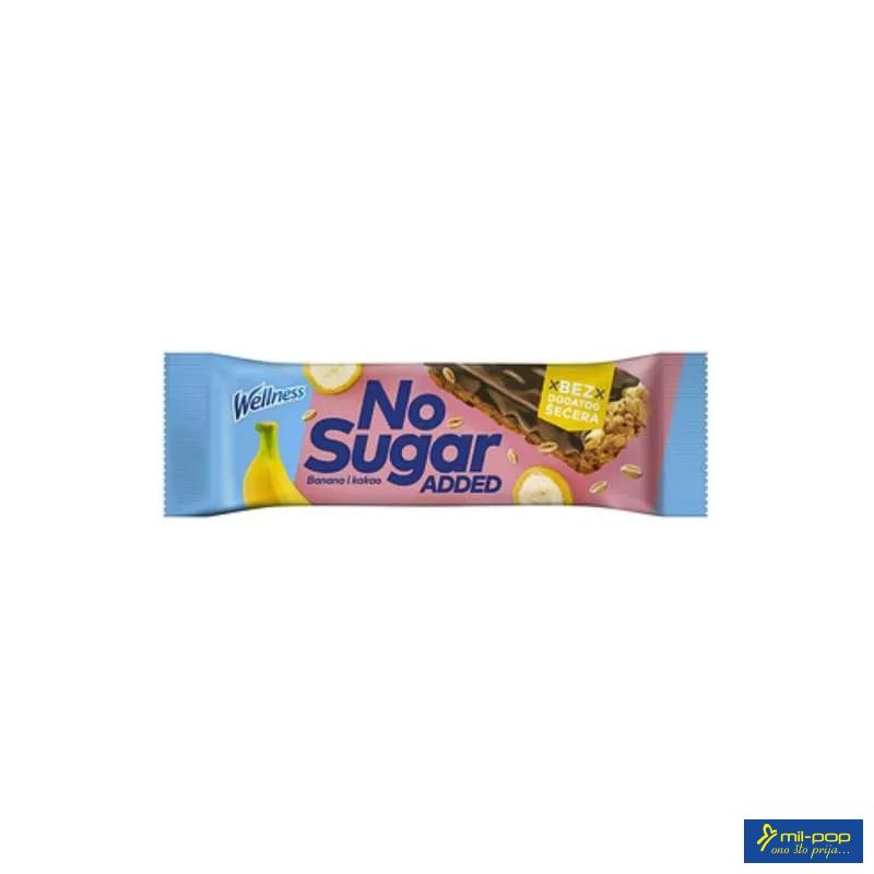 WELLNESS BANANA I KAKAO MUSLI BAR - NO SUGAR ADDED 23G 