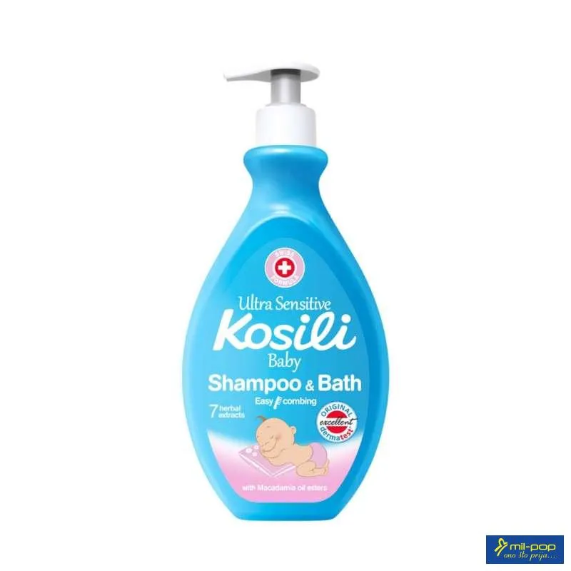 KOSILI ALL NATURAL SAMPON&KUPKA 2U1 SA PUMPICOM PLAVA- 400ML