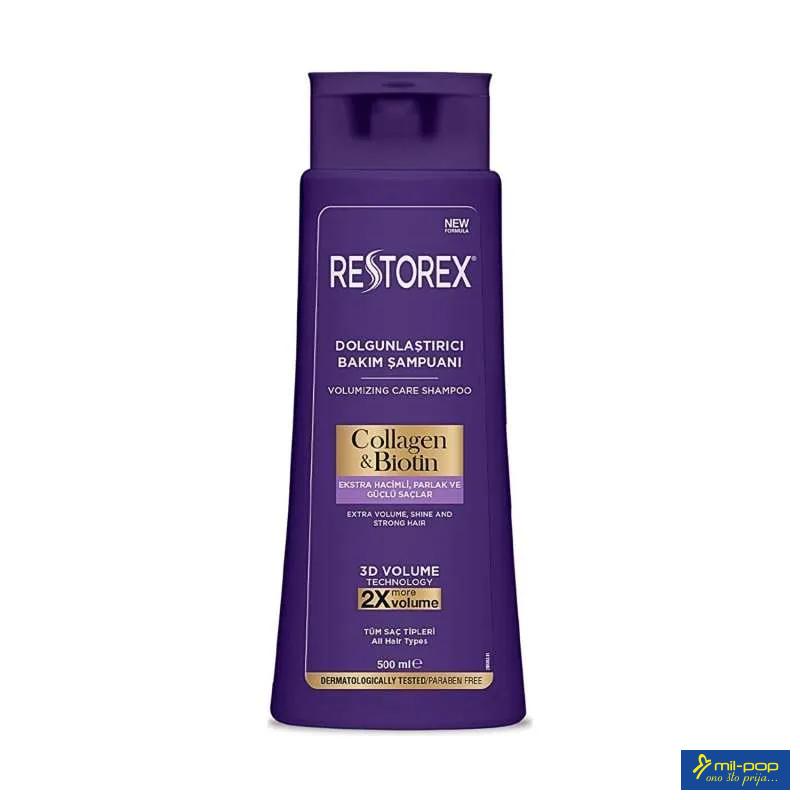 RESTOREX COLLAGEN & BIOTIN ŠAMPON ZA VOLUMEN KOSE 500ML 