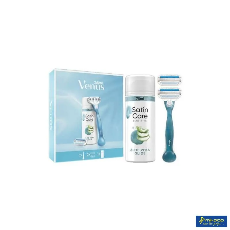 GILLETTE SET 2023 VENUS SMTH 2UP + SCARE GEL 75ML