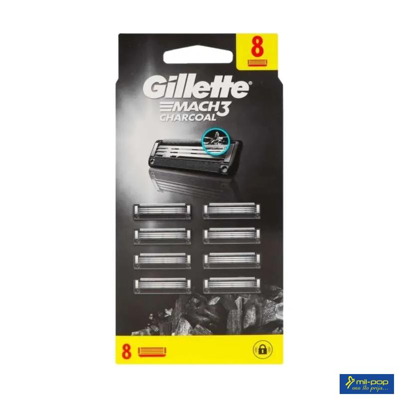 GILLETE MACH 3 CHARCOAL 8CTS