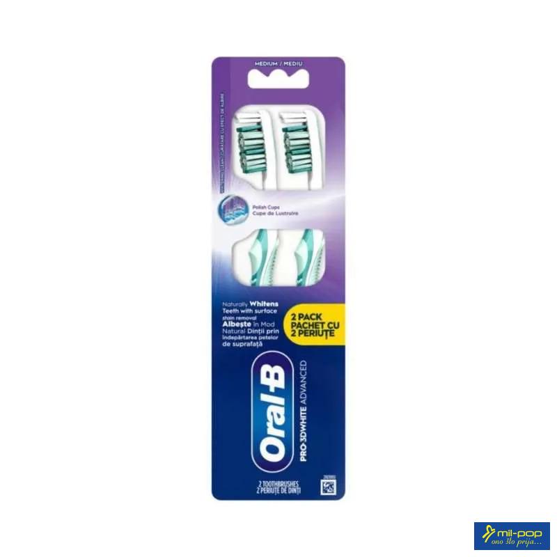 ORALB CETKICA PRO 3DWHITE ADVANCED 2 KOM