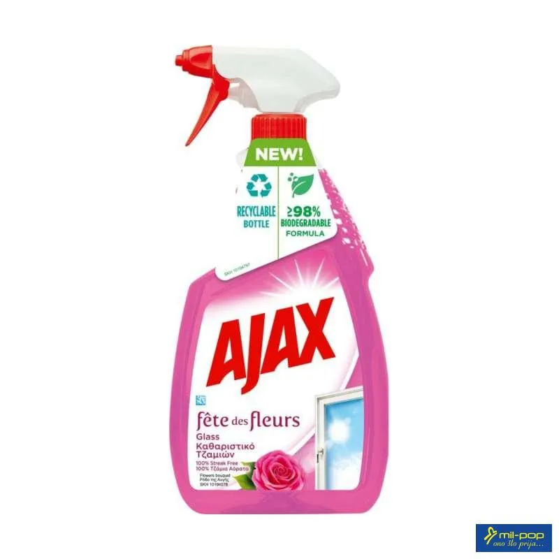AJAX GLASS PINK 750ML TRIGGER