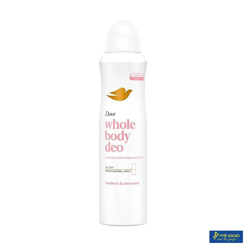 DOVE WOMEN DEODORANT RASPBERRY & ROSE 150ML 