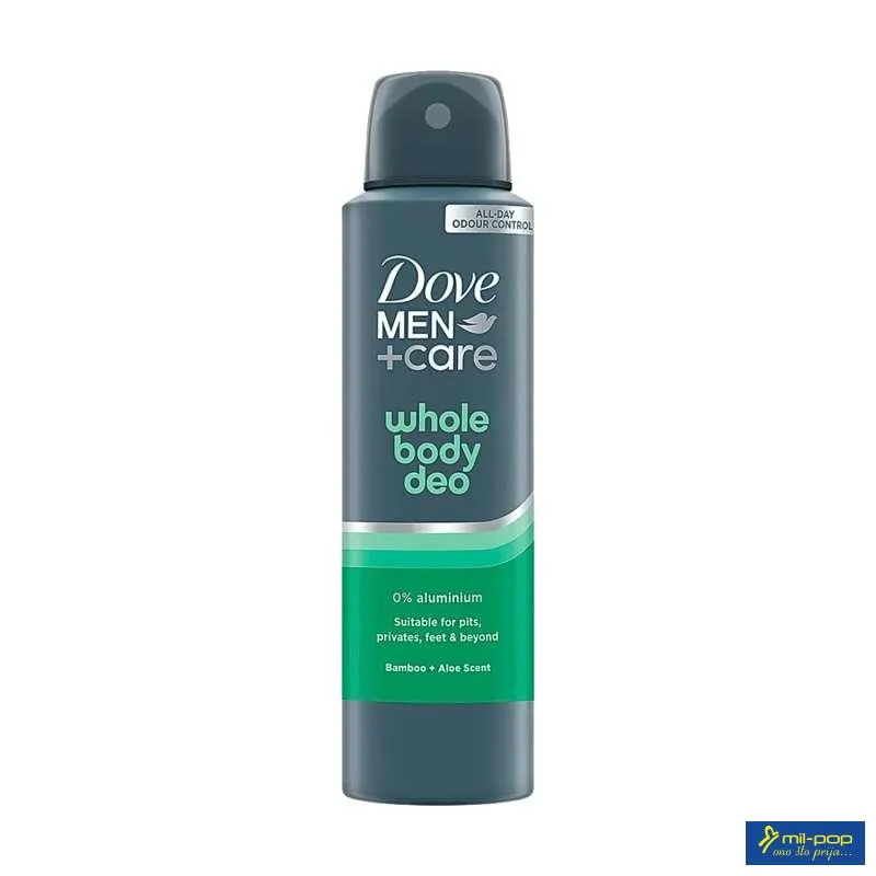 DOVE MEN + CARE BODY DEODORANT SPRAY BAMBOO + ALOE 150ML 