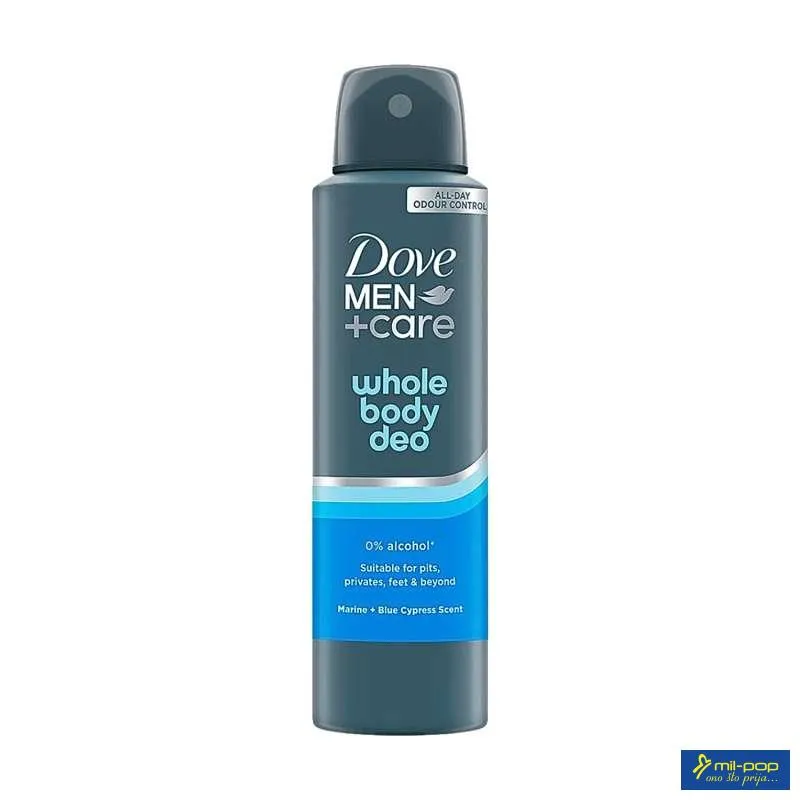 DOVE MEN + CARE BODY DEODORANT SPRAY MARINE + BLUE CYPRESS 150ML 