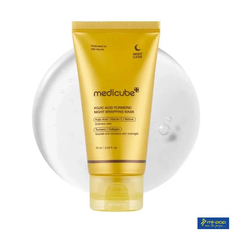 MEDICUBE KOJIC ACID TURMERIC NIGHT WRAPPING MASK 75ML 