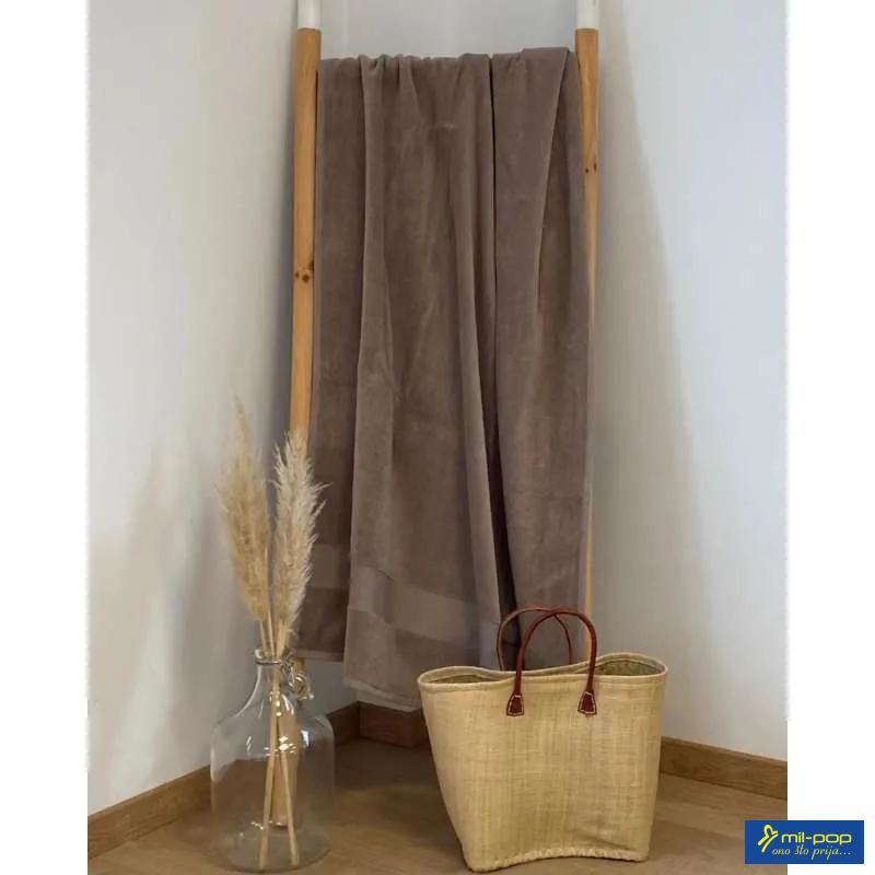LA PLAGE PEŠKIR ZA PLAŽU CLASSY TAUPE 90X180