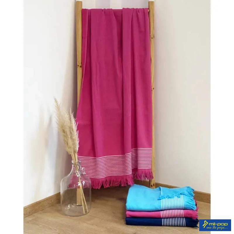LA PLAGE PEŠKIR ZA PLAŽU PASKI FUCHSIA 90X170