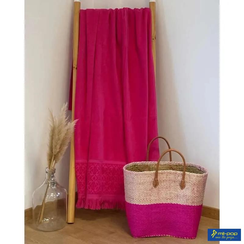 LA PLAGE PEŠKIR ZA PLAŽU ROMANCE FUCHSIA 90X170