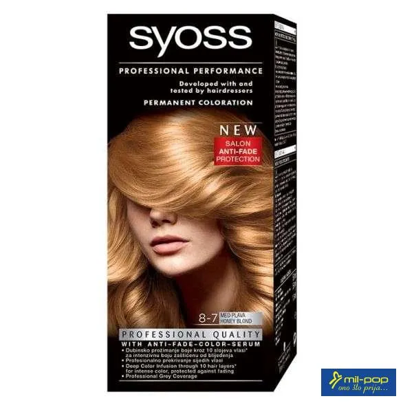 SYOSS COLOR 8-7 MED PLAVA