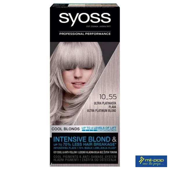 SYOSS COLOR10-55 ULTRA PLATINASTA PLAVA