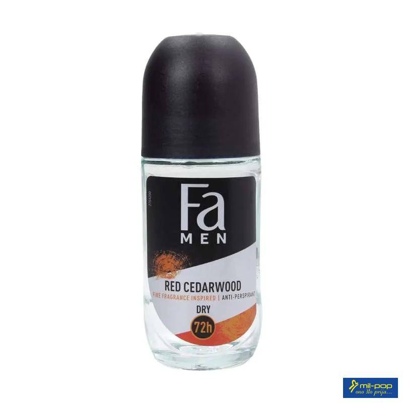 FA MEN ROLL-ON RED CEDARWOOD 50ML