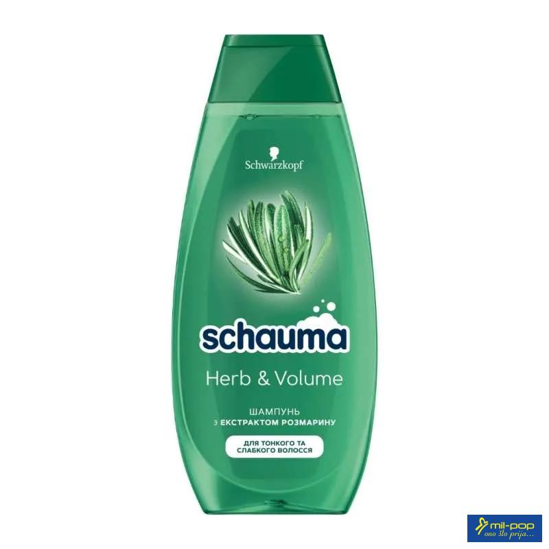 SCHAUMA SAM. HERBS & VOLUME 400ML
