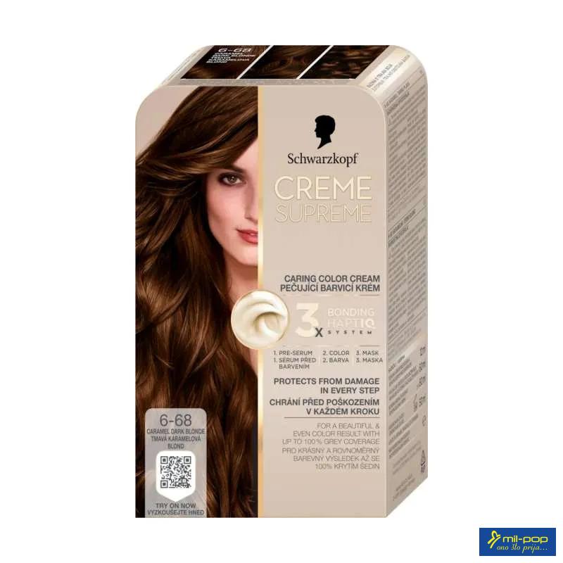 CREME SUPREME 6-68 KARAMEL TAMNO PLAVA