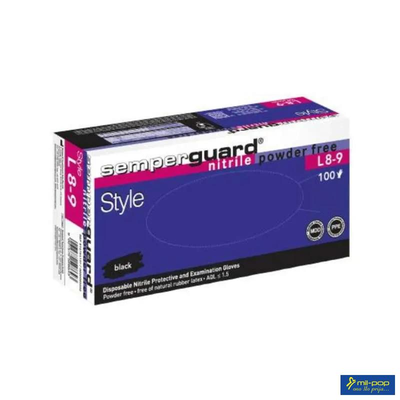 SEMPERGUARD RUKAVICE CRNE S 100 KOM 10874