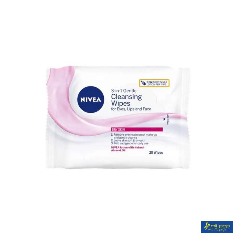 NIVEA VISAGE MARAMICE ZA CISCENJE LICA SUVA I OSJETILJIVA KOZA 25KOM