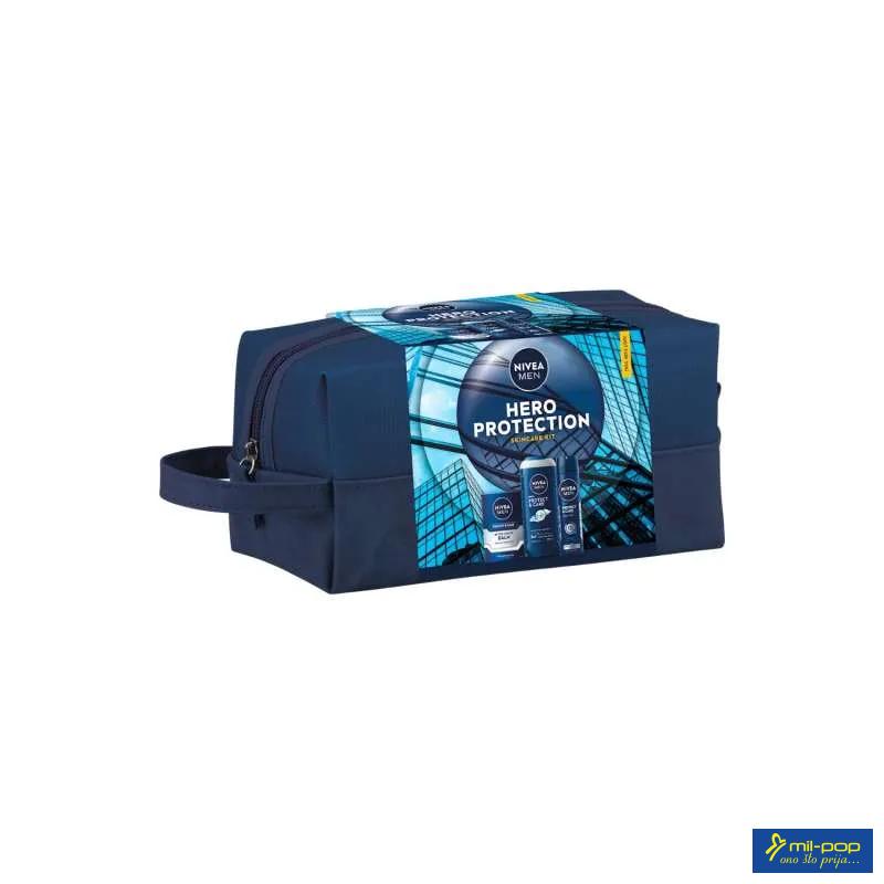 NIVEA MEN HERO PROTECTION - POKLON SET U NESESERU 