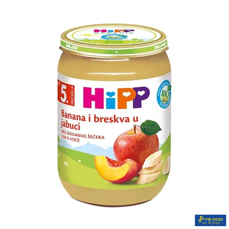 HIPP KAŠICA - BANANA I BRESKVA U JABUCI 190G 