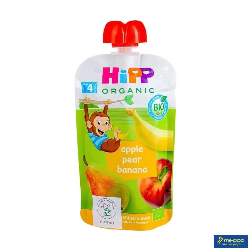 HIPP ORGANIC POUCH - JABUKA KRUŠKA BANANA 100G 