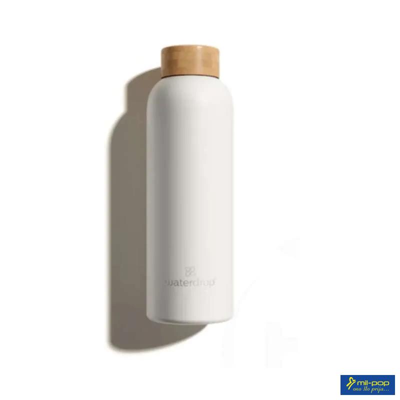 WATERDROP VTHERMO STEEL BOTTLE WHITE MATT 600ML V2 