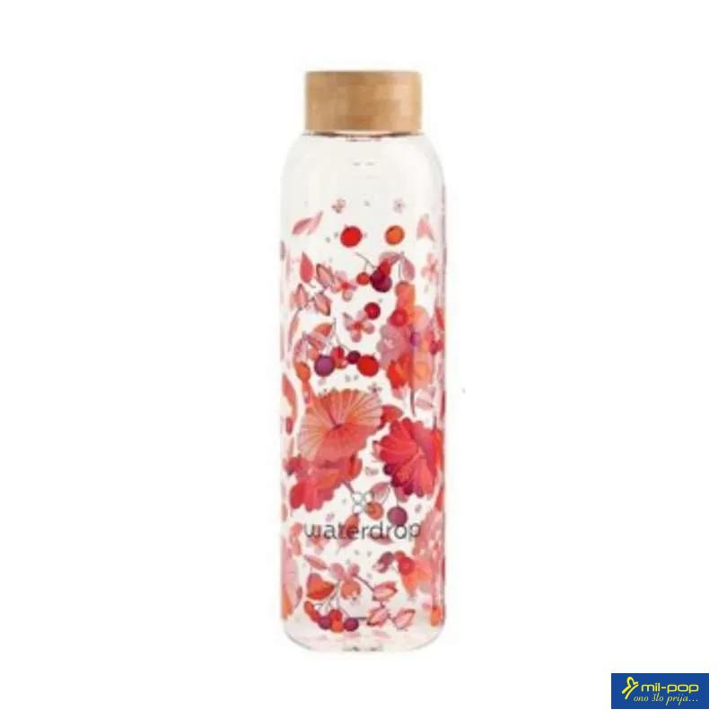 WATERDROP GLASS BOTTLE RELAX 600ML 