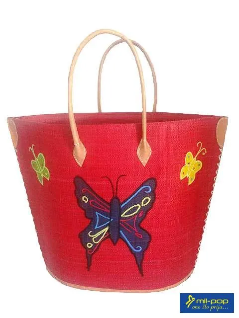 LA PLAGE TORBA ZA PLAZU S AVEC POCHON BUTTERFLY
