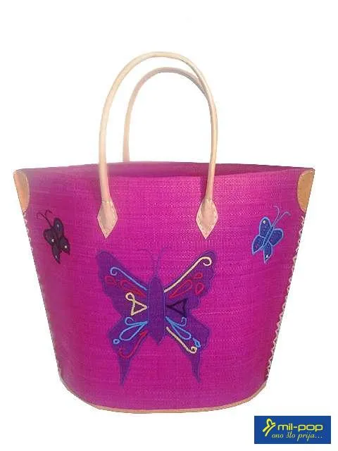 LA PLAGE TORBA ZA PLAZU S AVEC POCHON BUTTERFLY